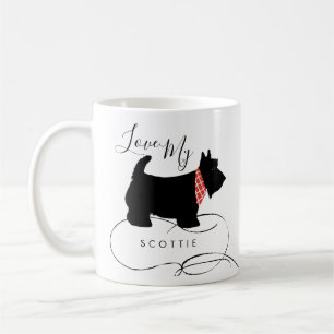 Schwarze schottische Terrier-HundeLiebe mein Kaffeetasse