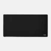 Schwarze Schreibmatte mit benutzerdefinierten Mono Schreibtischunterlage (Vorderseite)
