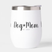 Schwarze Schrift etablierte Hundemutter  (Links)
