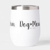 Schwarze Schrift etablierte Hundemutter  (Rückseite)