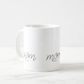 Schwarze Schrift etablierte Mama Kaffeetasse (Vorderseite Links)