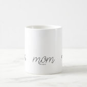 Schwarze Schrift etablierte Mama Kaffeetasse (Mittel)