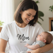 Schwarze Schrift Etablierte Mama Modern Minimalist