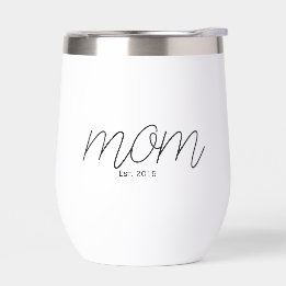 Schwarze Schrift Etablierte Mutter