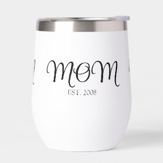 Schwarze Schrift etablierte Mutter