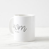 Schwarze Schrift etablierte Mutter Kaffeetasse (Vorderseite Links)
