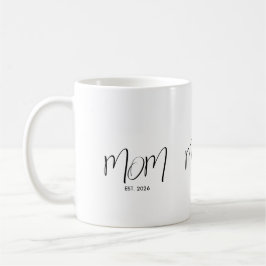 Schwarze Schrift Etablierte Mutter Kaffeetasse