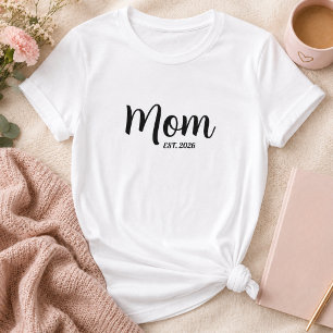 Schwarze Schrift Etablierte Mutter T-Shirt