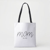 Schwarze Schrift Etablierte Mutter Tasche (Vorderseite)