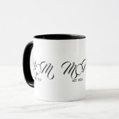 Schwarze Schrift etablierte Mutter Tasse (Vorderseite Links)