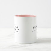 Schwarze Schrift etablierte Mutter Tasse (Zentrum)