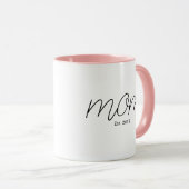 Schwarze Schrift etablierte Mutter Tasse (VorderseiteRechts)