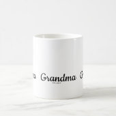 Schwarze Schrift etablierte Oma Kaffeetasse (Mittel)
