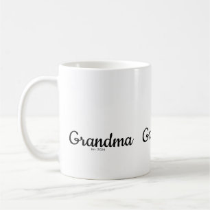 Schwarze Schrift etablierte Oma Kaffeetasse