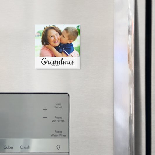 Schwarze Schrift etablierte Oma Magnet (In Situ (Kühlschrank))