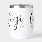 Schwarze Schrift Gigi Established (Vorderseite)