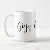 Schwarze Schrift Gigi Established Kaffeetasse (Links)