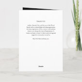 Schwarze Schriftart für immer in unserem Herzen Ba Programm (Rückseite)