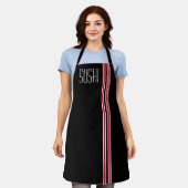 SCHWARZE SCHÜRZE SUSHI (Getragen)