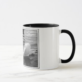 Schwarze Schwan-Tasse Tasse