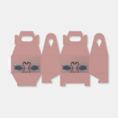 Schwarze Schwäne müssen Liebe Pink Sky sein Geschenkschachtel (Ungefaltet)