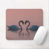 Schwarze Schwäne müssen Liebe Pink Sky sein Mousepad (Mit Mouse)