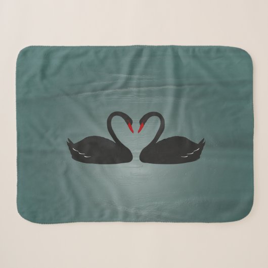 Schwarze Schwäne Sherpadecke (Vorderseite (Horizontal))