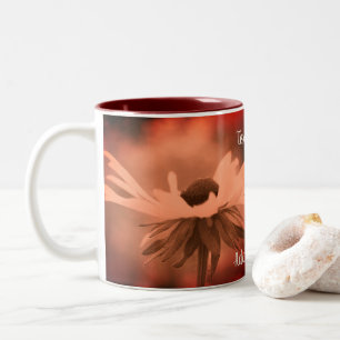 Schwarze Schwarzaugige Susanne Blume gealtert pers Zweifarbige Tasse