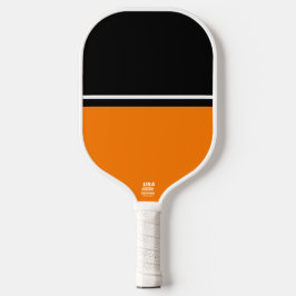 Schwarze schwarze, obere, weiße Streifen Bright Or Pickleball Schläger