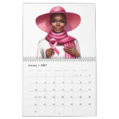 Schwarze Schwester Brustkrebs-Bewusstseins-Überleb Kalender (Jan 2027)