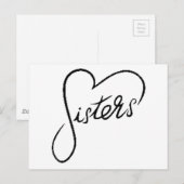 schwarze Schwestern Postkarte (Vorne/Hinten)