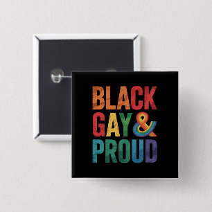 Schwarze Schwule und stolze schwarze LGBTQ Queers Button