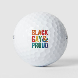 Schwarze Schwule und stolze schwarze LGBTQ Queers Golfball