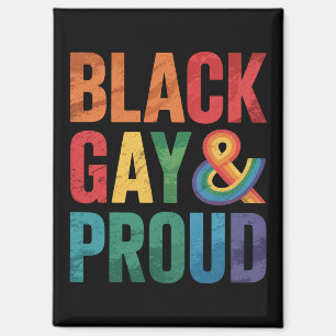 Schwarze Schwule und stolze schwarze LGBTQ Queers Magnet