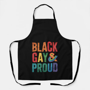 Schwarze Schwule und stolze schwarze LGBTQ Queers Schürze