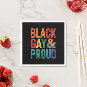 Schwarze Schwule und stolze schwarze LGBTQ Queers Serviette
