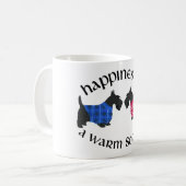 Schwarze Scottish Terrier Glückseligkeit Kaffeetasse (Vorderseite Links)