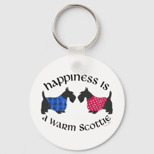 Schwarze Scottish Terrier Glückseligkeit Schlüsselanhänger