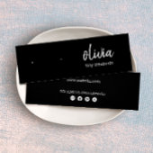 Schwarze Script-Gestell-Erring-Display-Karte