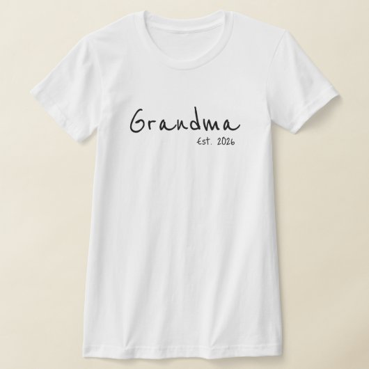Schwarze Script-Oma etabliert T-Shirt (Ablage )