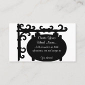 Schwarze Scroll Klassik Einfache Visitenkarten Visitenkarte (Rückseite)