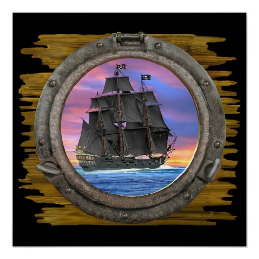 Schwarze Segel der 7 Meere Poster (Vorderseite)