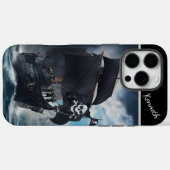 Schwarze Segel im Sturmmeer Case-Mate iPhone Hülle (Rückseite (Horizontal))