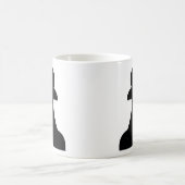 Schwarze Seite (1/8) Kaffeetasse (Mittel)