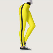Schwarze Seitenstreifen-Gelbe Leggings oder Wählen (Rechts)