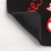 Schwarze Shes Mausunterlage Mousepad (Ecke)