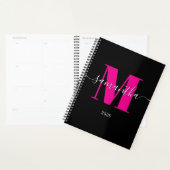 Schwarze Signatur Monogramm 2025 Planer (Anzeige)