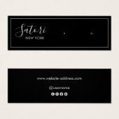 Schwarze Signatur-Script-Gestell-Anzeige (Vorne & Hinten)