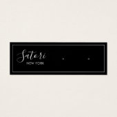 Schwarze Signatur-Script-Gestell-Anzeige (Vorderseite)