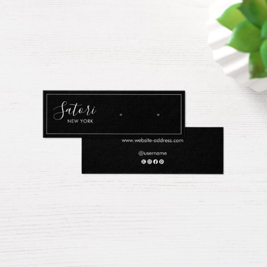 Schwarze Signatur-Script-Gestell-Anzeige (Schreibtisch)